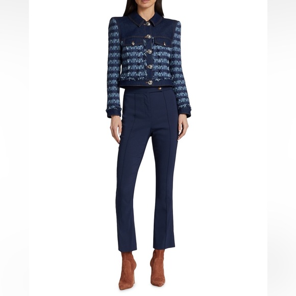 VERONICA BEARD| Santo Jacket Tweed Denim New Without Tags - Picture 3 of 16